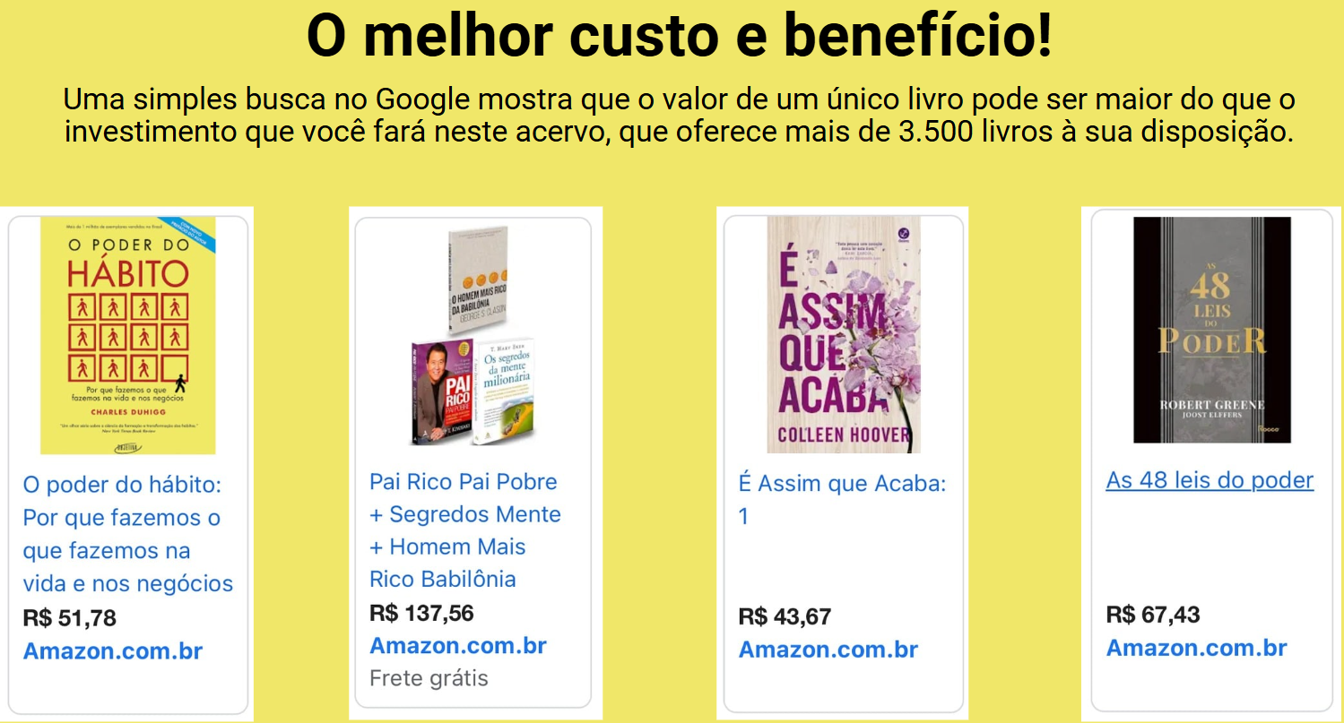 O melhor custo x benefício